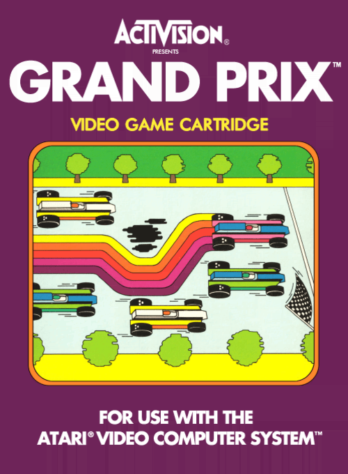 Grand Prix box art for Atari 2600